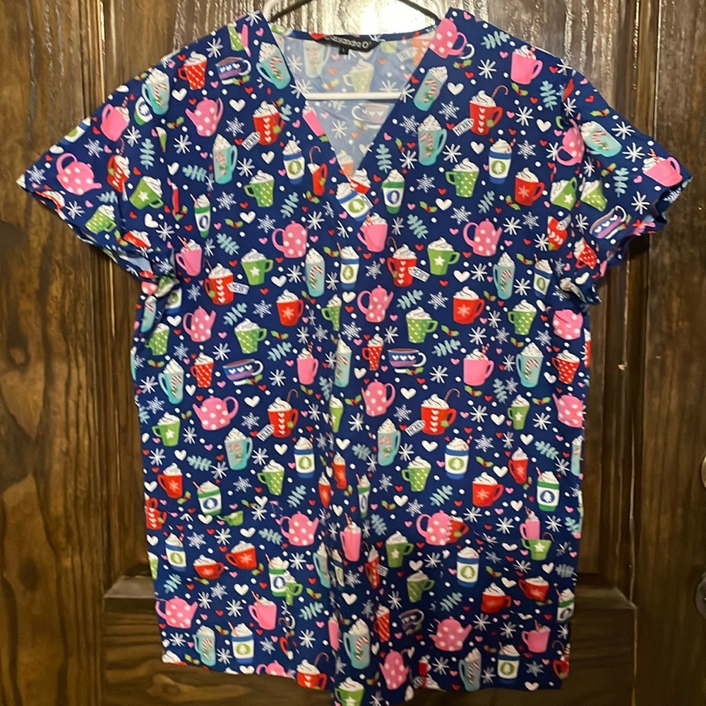 Christmas Scrub top